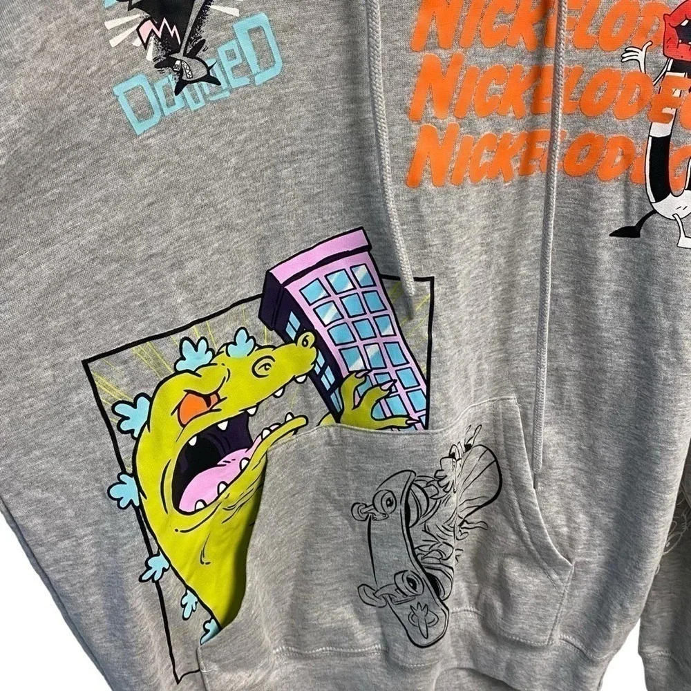 Nickelodeon 90s Hoodie Rugrats Rocket Power Invader Zim vintage Medium NWT